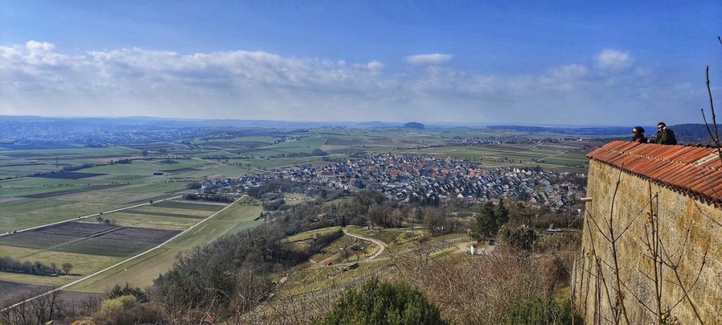 Blick von der Wurmlinger Kapelle Richtung Rottenburg