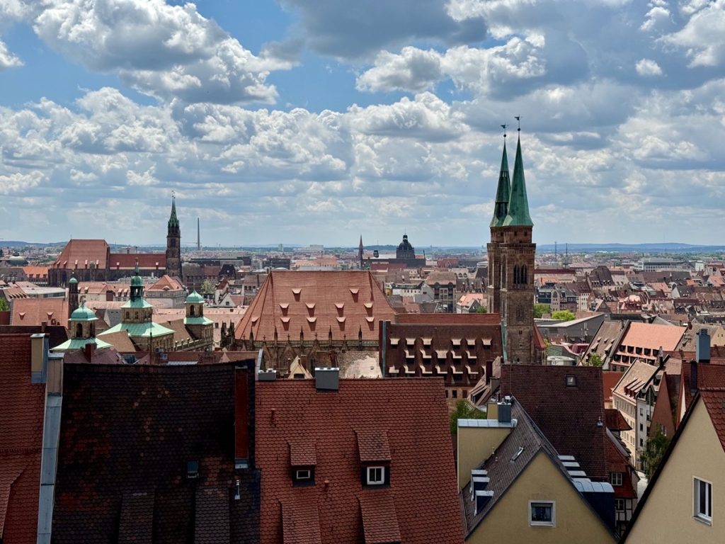 Blick auf Nürnberg von der Kaiserburg aus