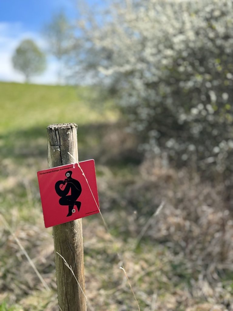 Logo Kunstweg HAP Grieshaber Eningen unter Achalm, der Rote Pan