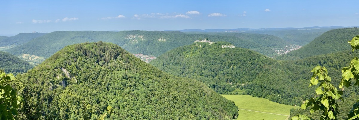 Blick vom Rutschenfelsen ins Tal